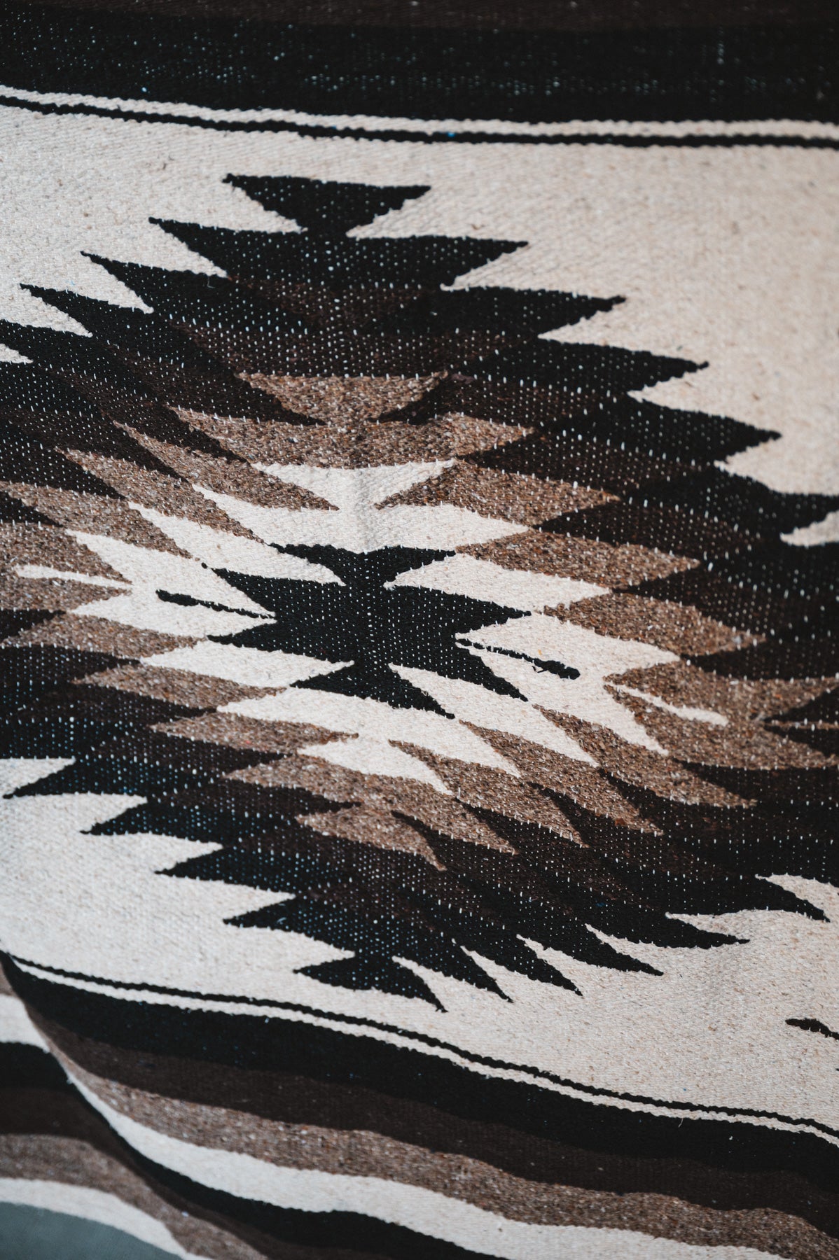 Brown handwoven mexican blanket for dogs