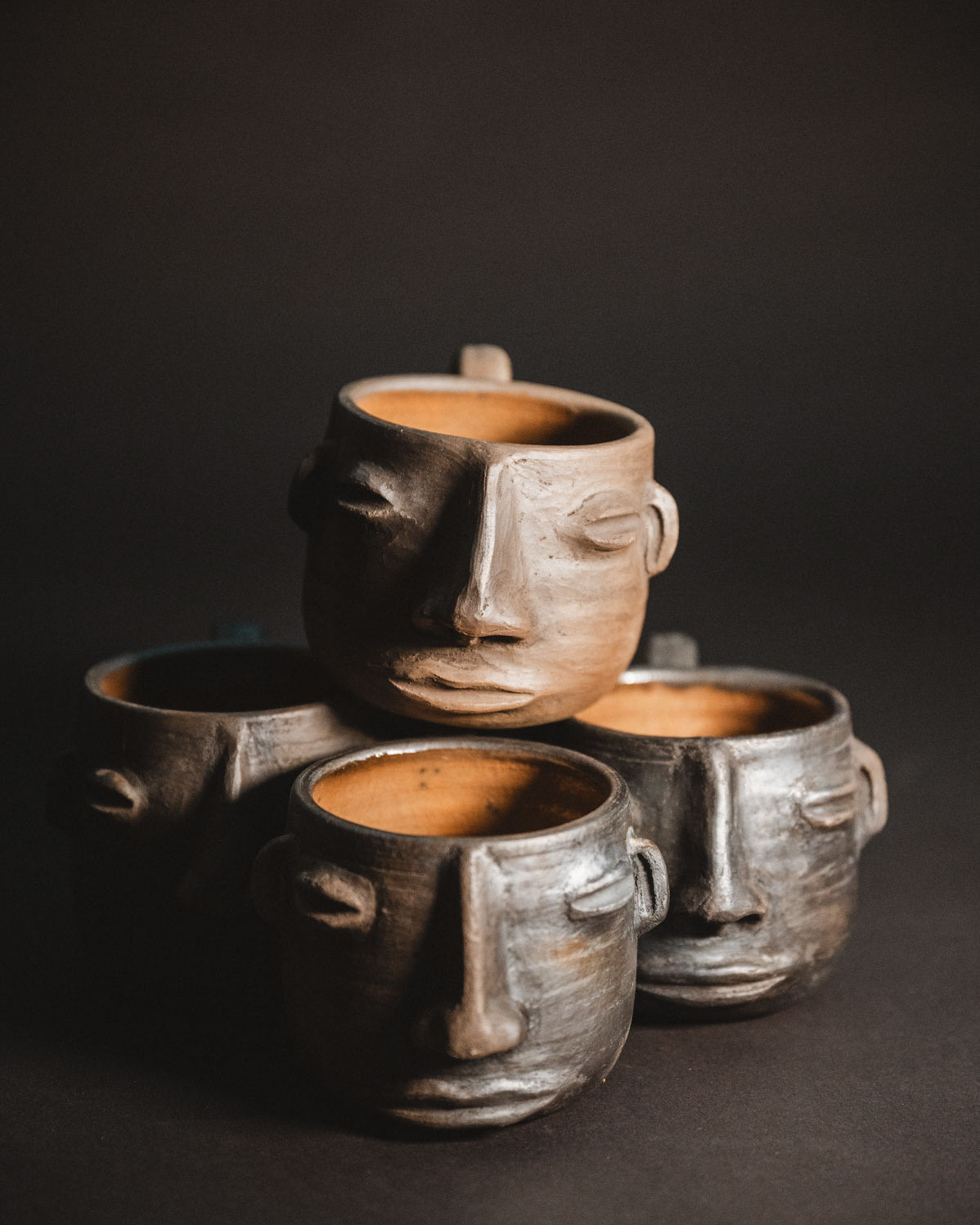 Handmade Oaxacan Barro Negro Coffee Mugs
