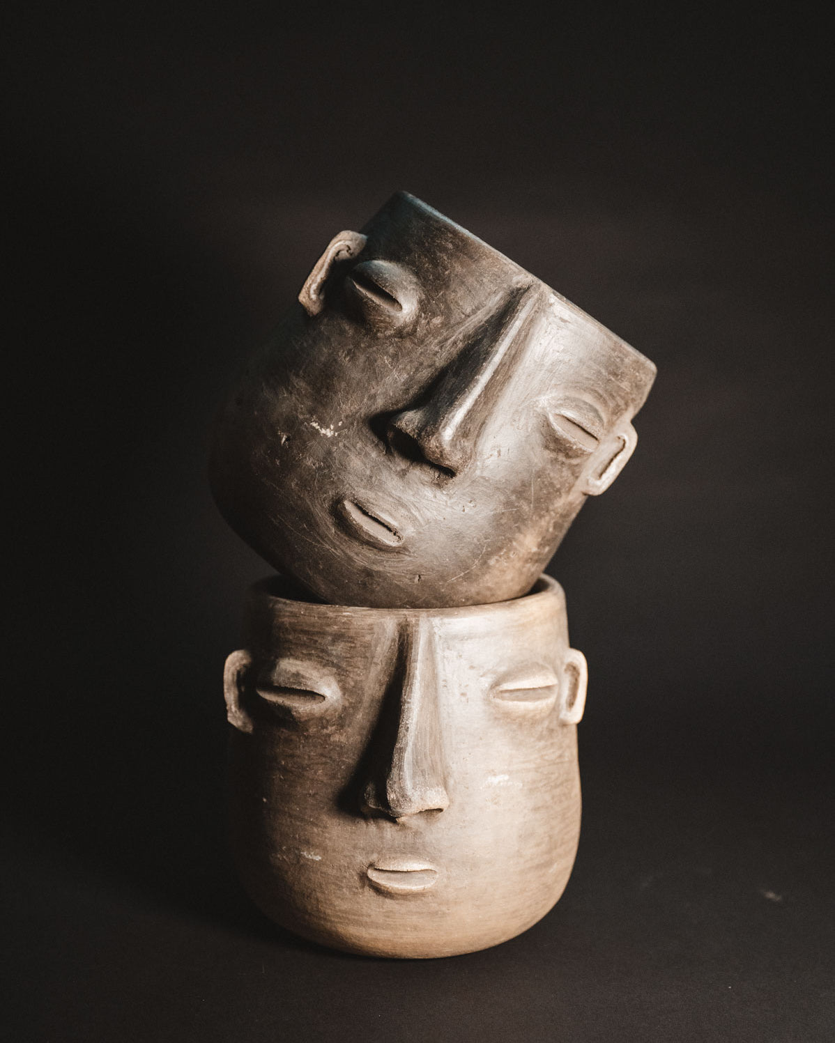 Oaxacan barro negro planters