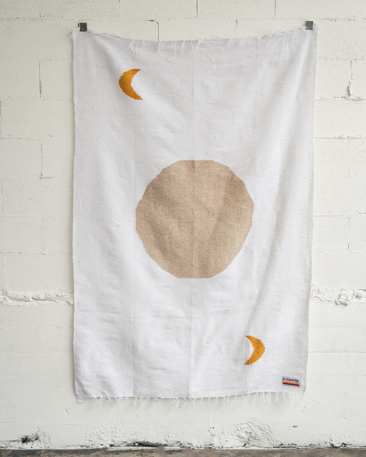 white lunar blanket