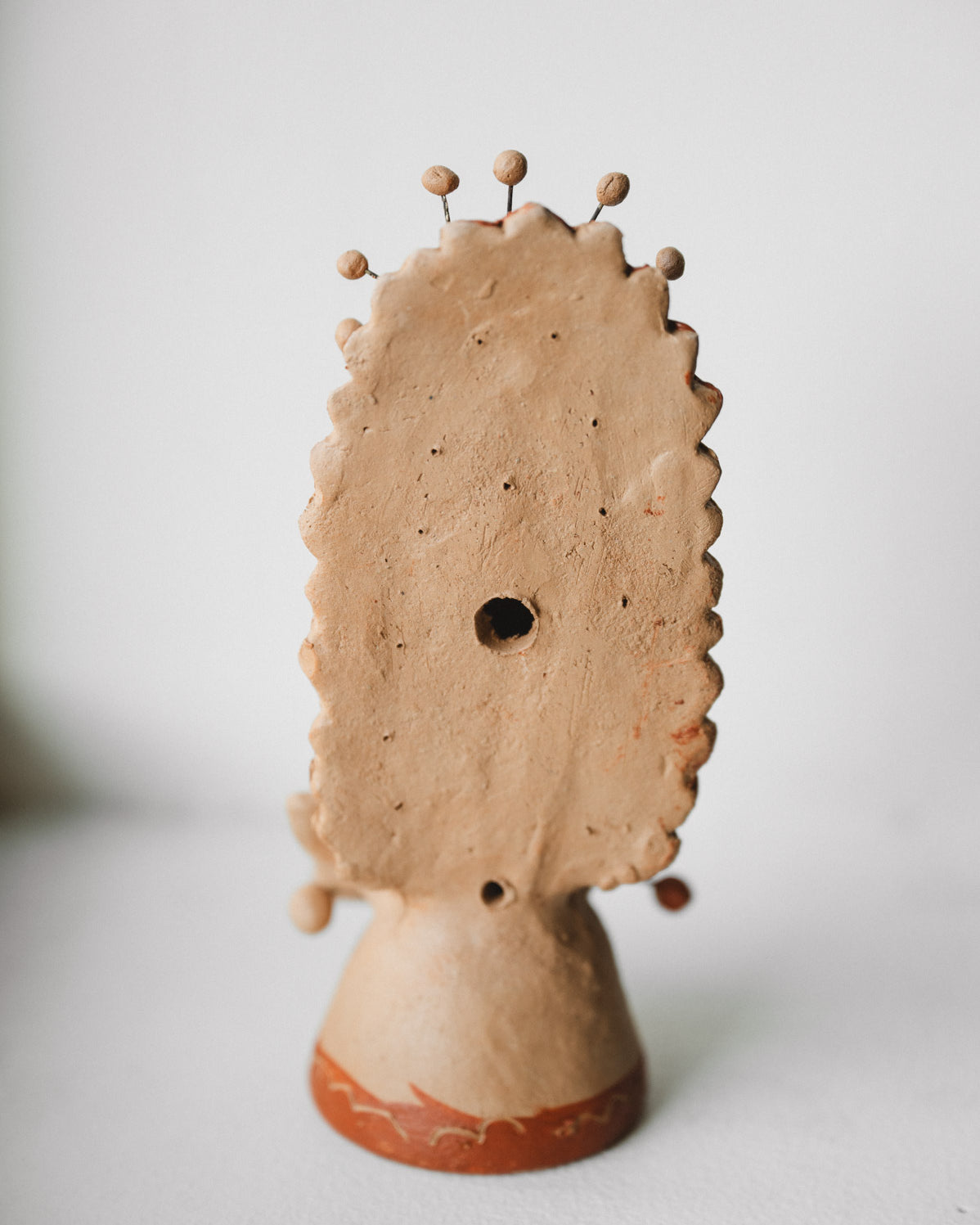 Ceramic Handmade Oaxacan barro virgencita figurine