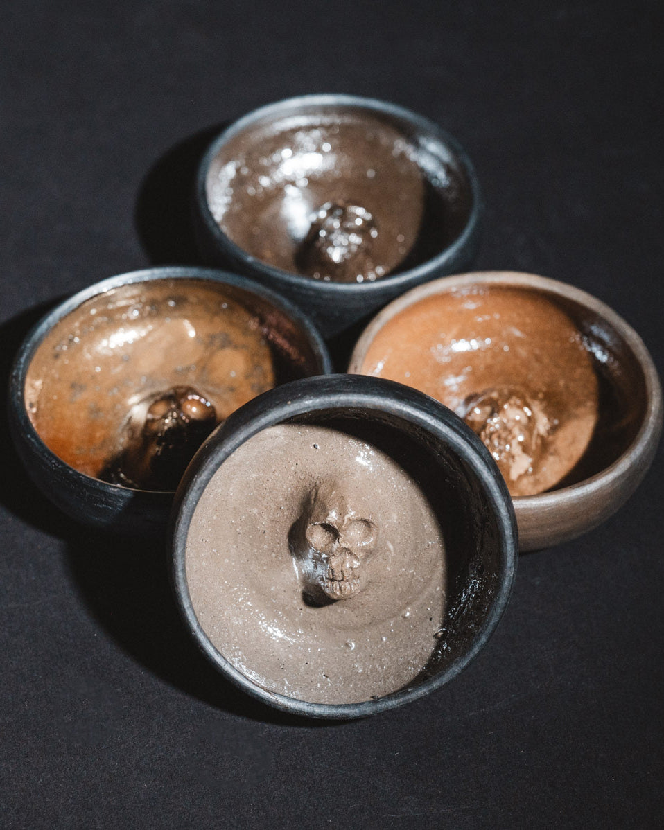Barro Negro in Oaxaca mezcal skull copita
