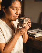 Atzompa Oaxaca barro negro whistle face coffee mug