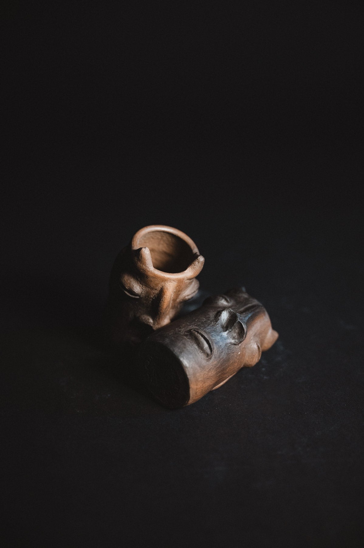 Diablito shaped oaxacan barro negro copitas