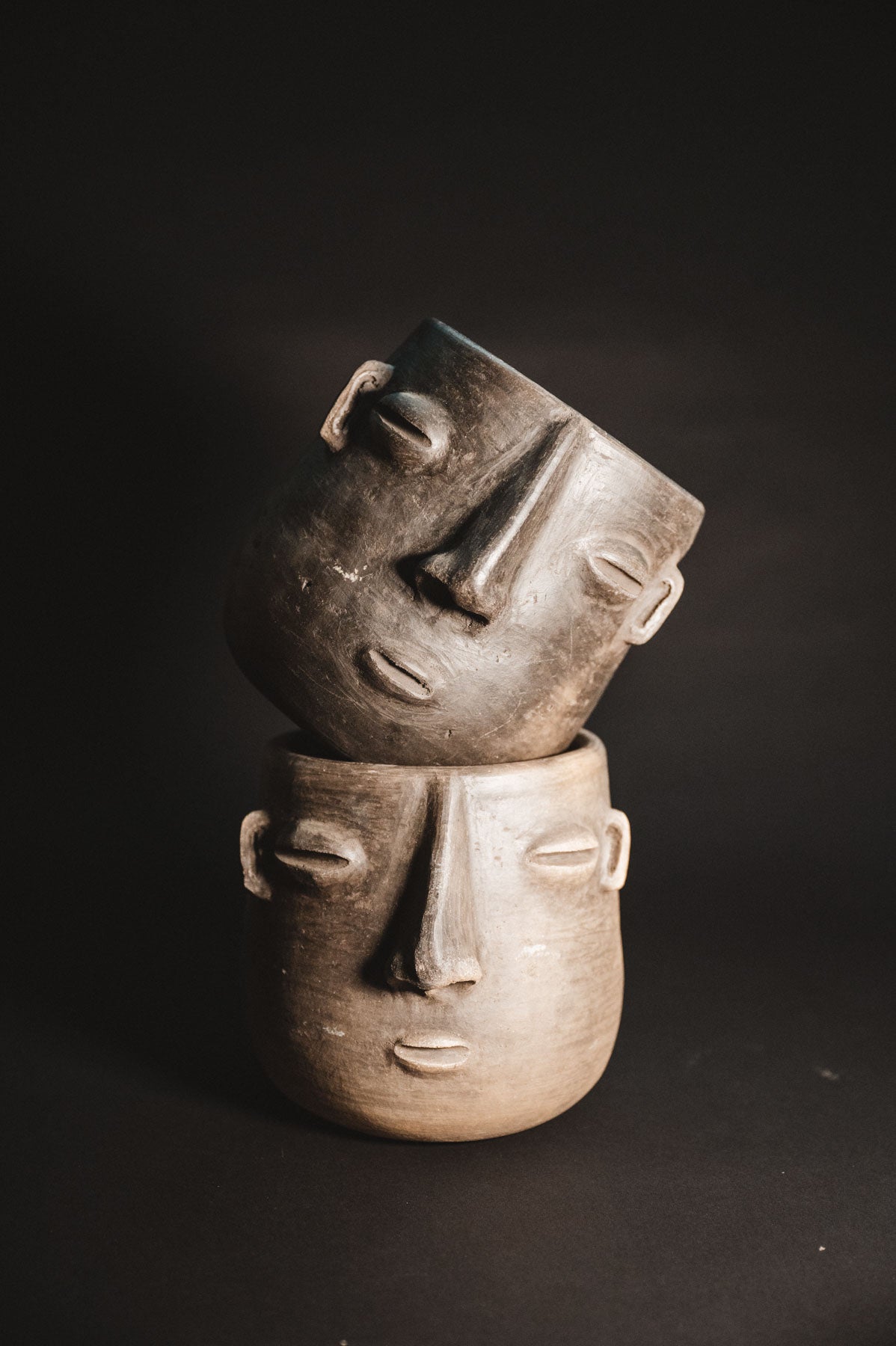 Oaxacan barro negro planters