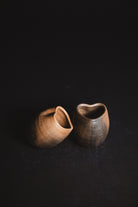 two heart shaped oaxacan mezcal copitas