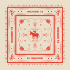 Natural Color western themed bandana