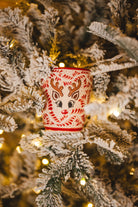 Talavera rudolph christmas mug in a christmas tree